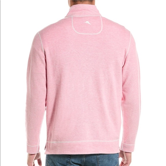 Tommy Bahama Costa Flora Reversible Half Zip - Picture 2 of 7